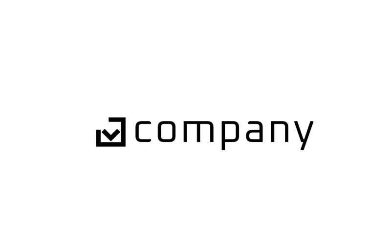 Corporate Tech Modern Check Logo Logo Template