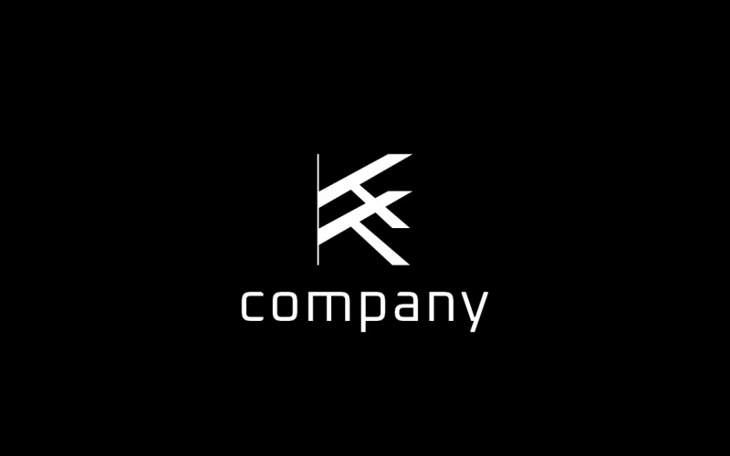 Dynamic Letter K Flat Logo Logo Template