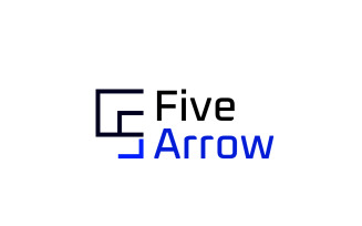 Five Arrow Blue Modern Logo