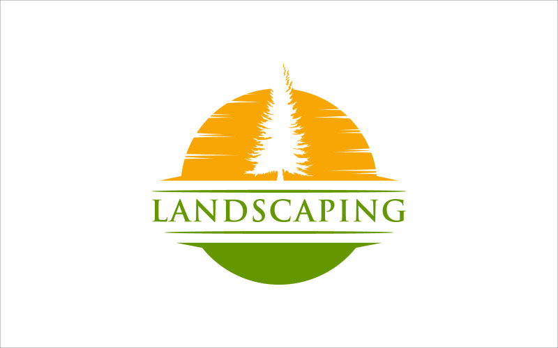 landscaping vector logo template Logo Template