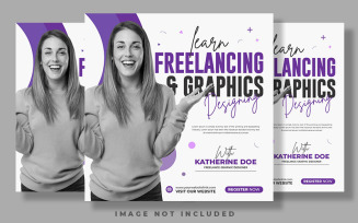 Learn Freelancing And Graphics Designing Social Media Post