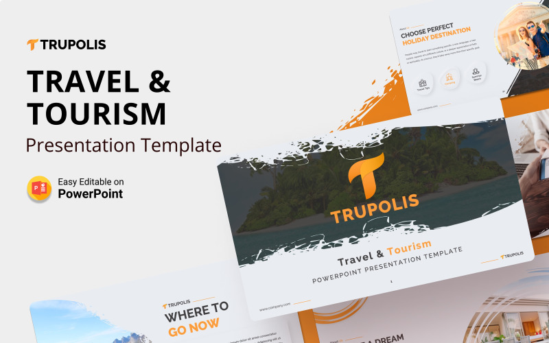 Trupolis – Travel & Tourism PowerPoint Presentation Template PowerPoint Template