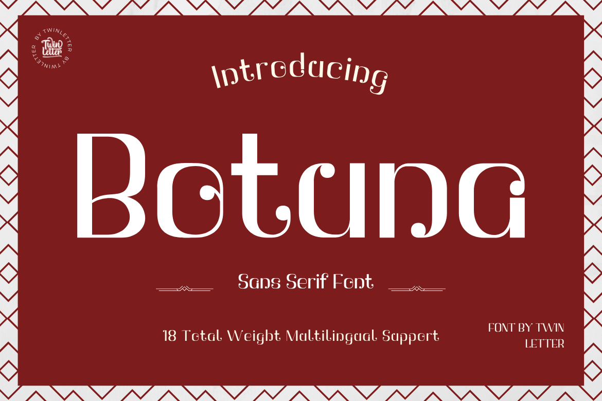 Botuna San Serif is a typeface