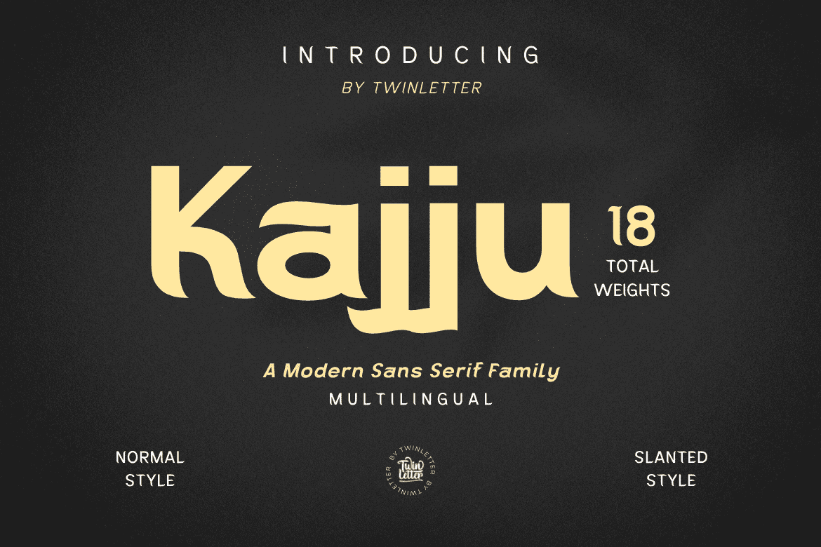 Kajju, a premium font family