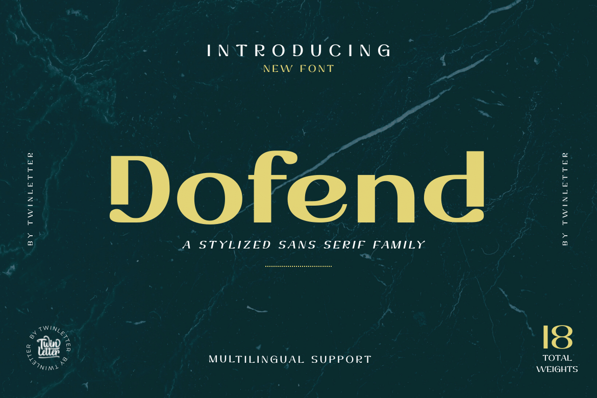 Dofend San Serif is a luxurious font family