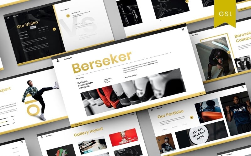 Berseker - Business Google Slide Template Keynote Template