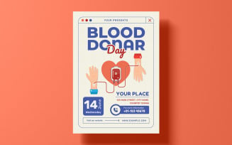 Blood Donor Day Flyer Template