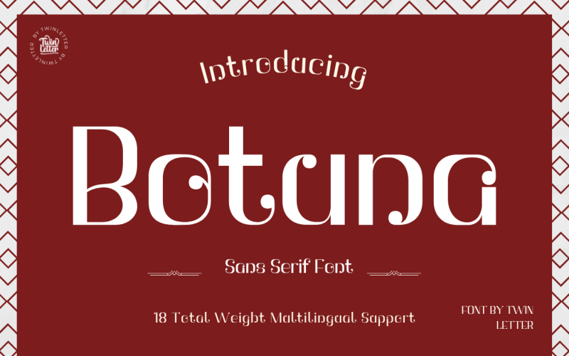 Botuna San Serif is a typeface Font