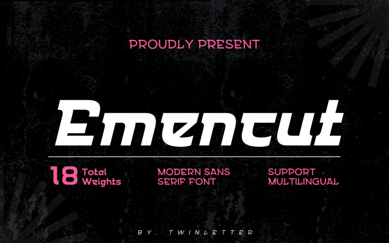 Emencut sans serif, and everything in between. San Serif is a hot trend Font