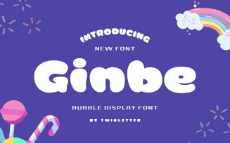 Ginbe, our newest display font, has lovely curve