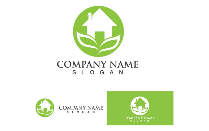 Home And House Building Logo And Symbol Vector V11 Logo Template