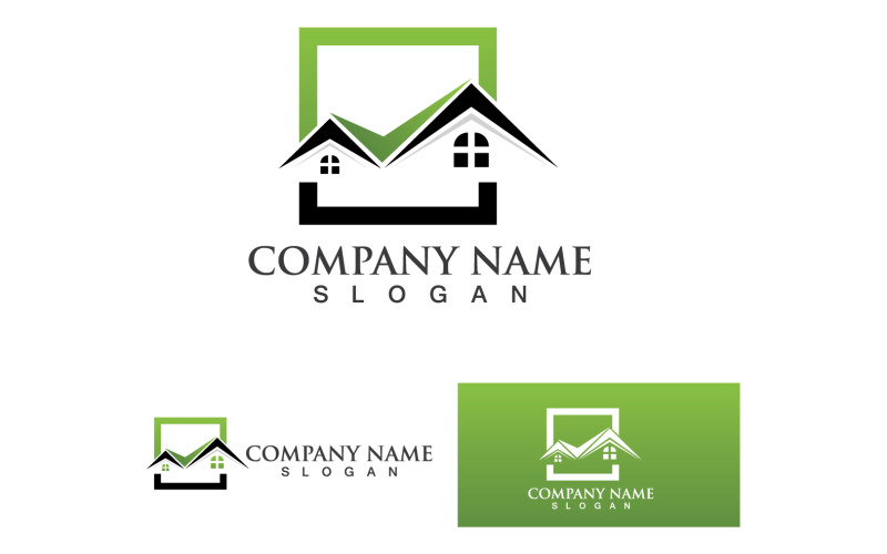Home And House Building Logo And Symbol Vector V16 Logo Template