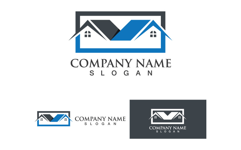 Home And House Building Logo And Symbol Vector V17 Logo Template