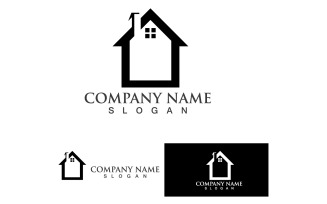 Home And House Building Logo And Symbol Vector V34