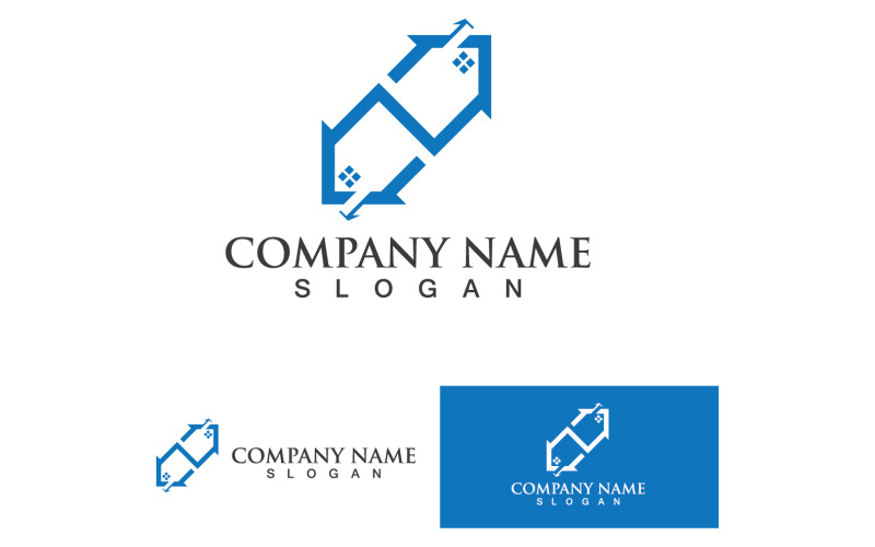 Home And House Building Logo And Symbol Vector V43 Logo Template
