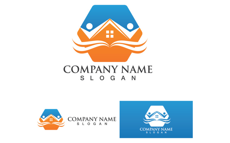 Home And House Building Logo And Symbol Vector V44 Logo Template