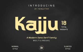 Kajju, a premium font family