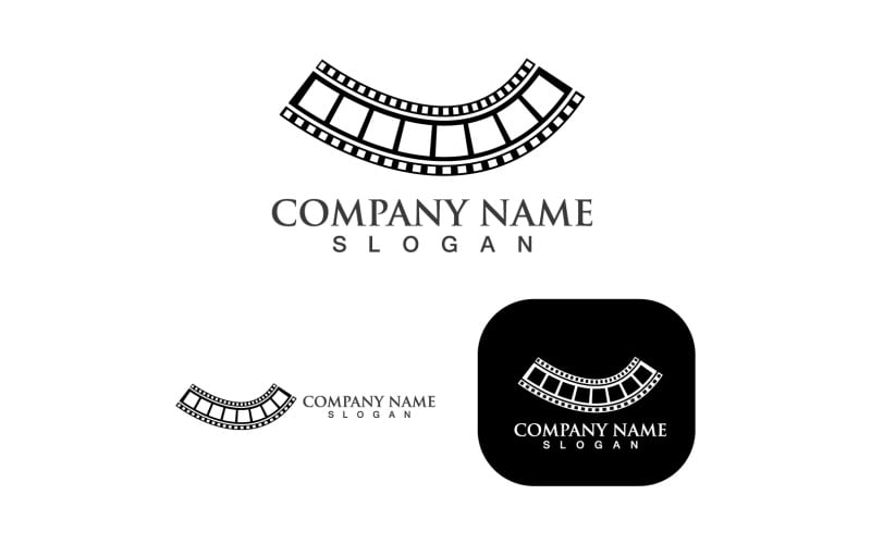 Film Strip Movie Media Logo Element Template V10 Logo Template