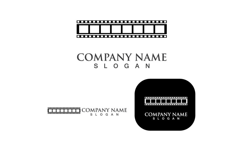 Film Strip Movie Media Logo Element Template V11 Logo Template