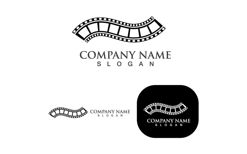 Film Strip Movie Media Logo Element Template V9 Logo Template
