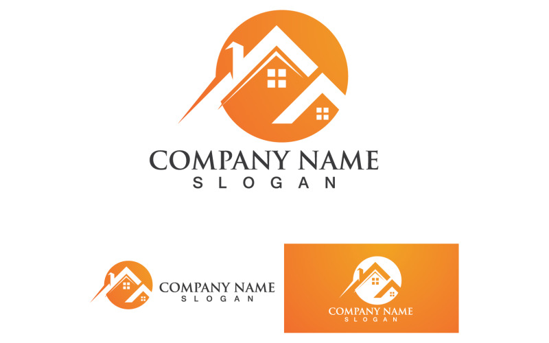 Home And House Building Logo And Symbol Vector V45 Logo Template