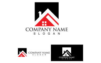 Home And House Building Logo And Symbol Vector V52
