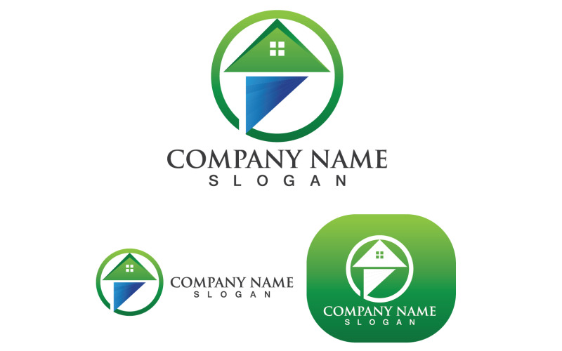 Home And Building Logo And Icon Vector V2 Logo Template