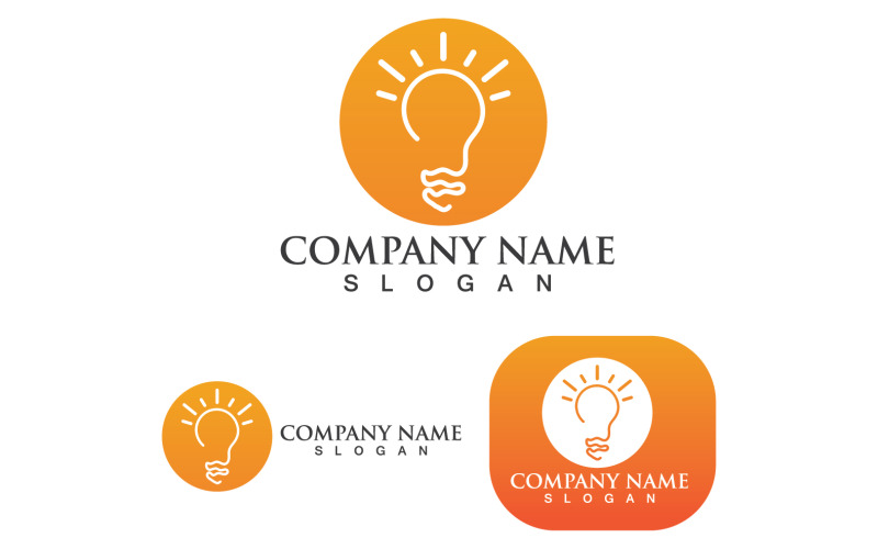 Light Bulb Logo Vector Design Illustration V3 Logo Template