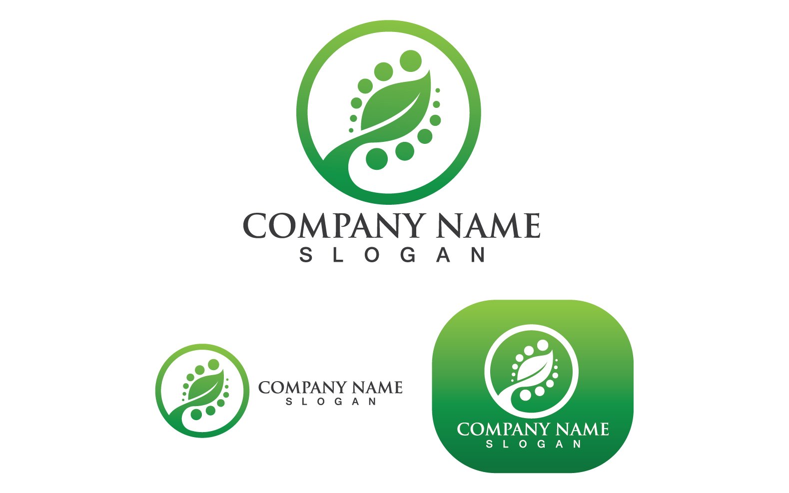 Template #250444 Green Nature Webdesign Template - Logo template Preview