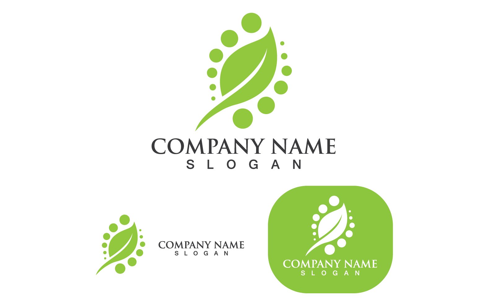 Template #250445 Green Nature Webdesign Template - Logo template Preview