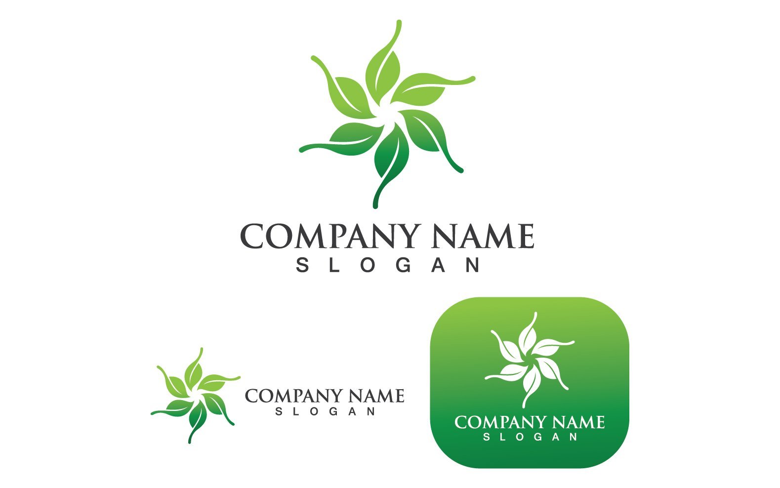 Template #250451 Green Nature Webdesign Template - Logo template Preview