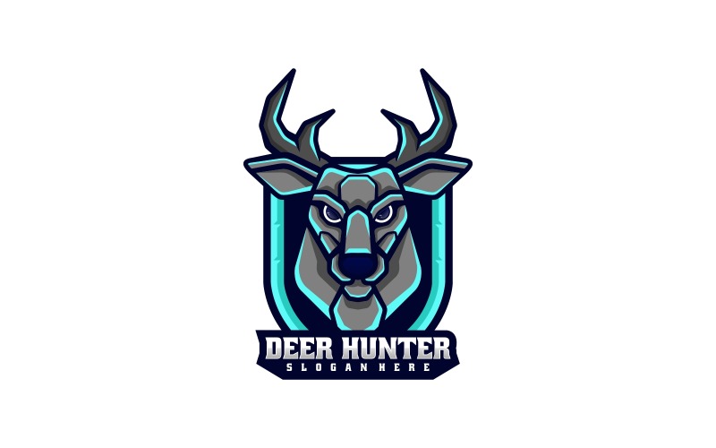 Deer Hunter E-Sports Logo Logo Template