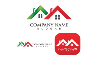 Home And Building Logo And Icon Vector V3