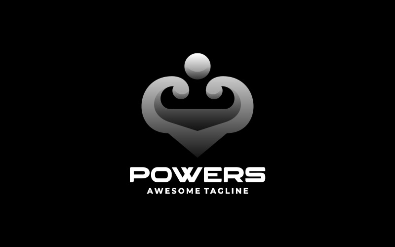Abstract Powers Gradient Logo Logo Template
