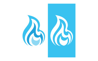 Fire Flame Icon Logo Template Design V11