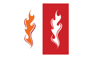Fire Flame Icon Logo Template Design V12