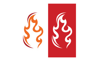 Fire Flame Icon Logo Template Design V13