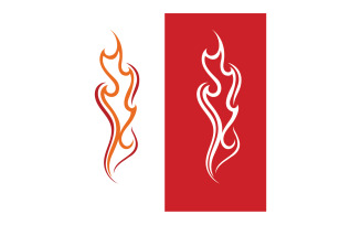 Fire Flame Icon Logo Template Design V9