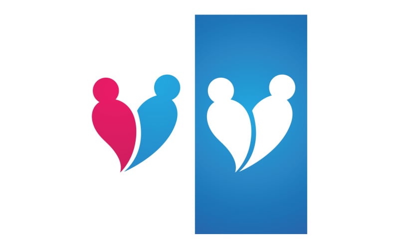 Love Family Care Logo And Symbol Vector V11 Logo Template