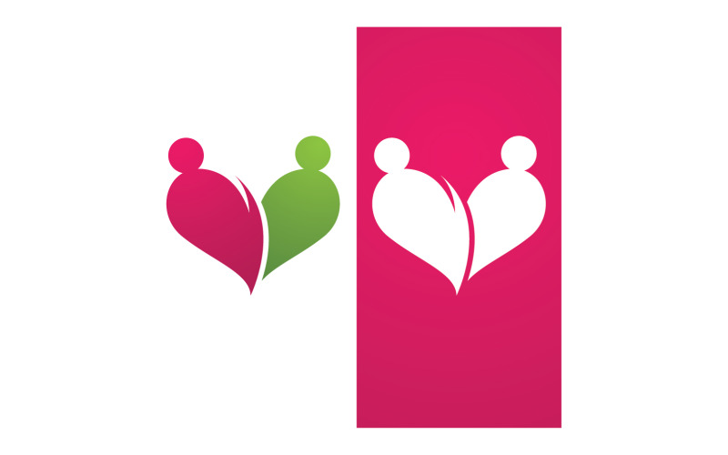 Love Family Care Logo And Symbol Vector V15 Logo Template