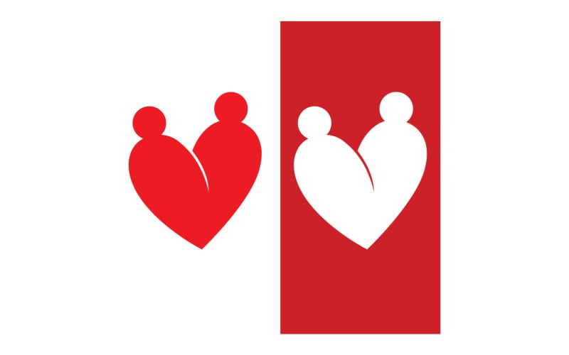 Love Family Care Logo And Symbol Vector V1 Logo Template