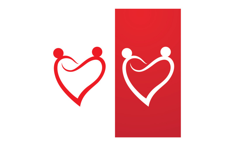 Love Family Care Logo And Symbol Vector V2 Logo Template