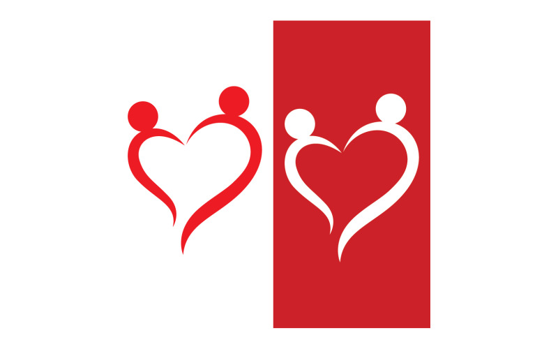 Love Family Care Logo And Symbol Vector V3 Logo Template