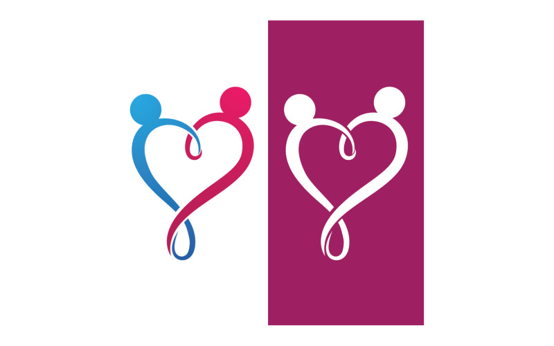 Love Family Care Logo And Symbol Vector V5 Logo Template