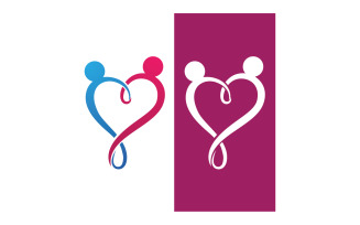 Love Family Care Logo And Symbol Vector V5