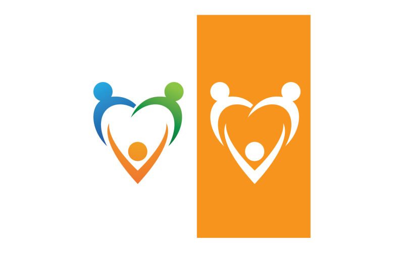 Love Family Care Logo And Symbol Vector V7 Logo Template