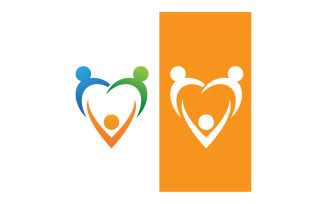 Love Family Care Logo And Symbol Vector V7