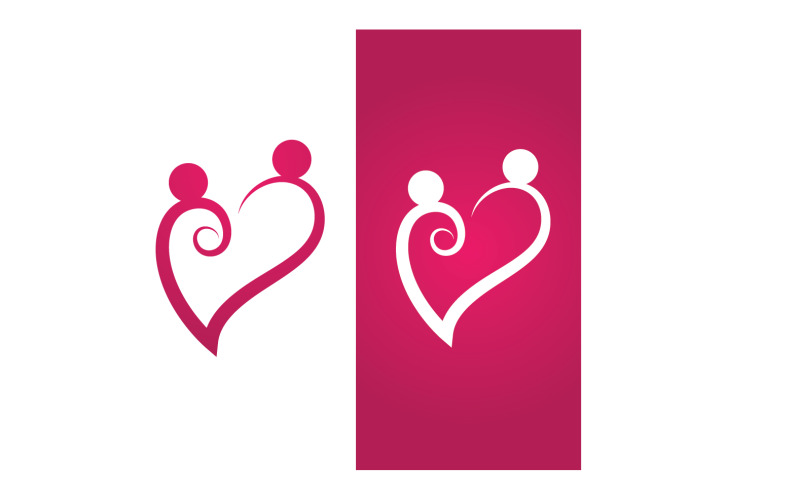 Love Family Care Logo And Symbol Vector V8 Logo Template