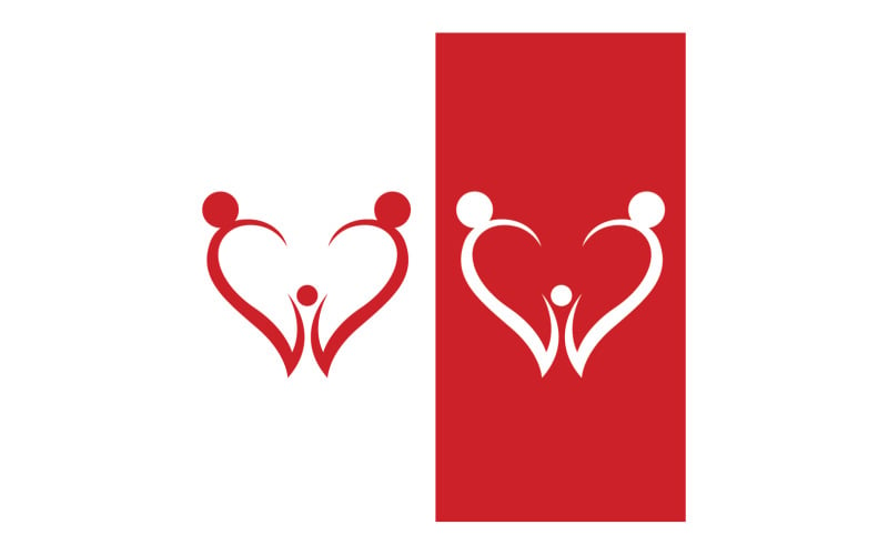 Love Family Care Logo And Symbol Vector V9 Logo Template