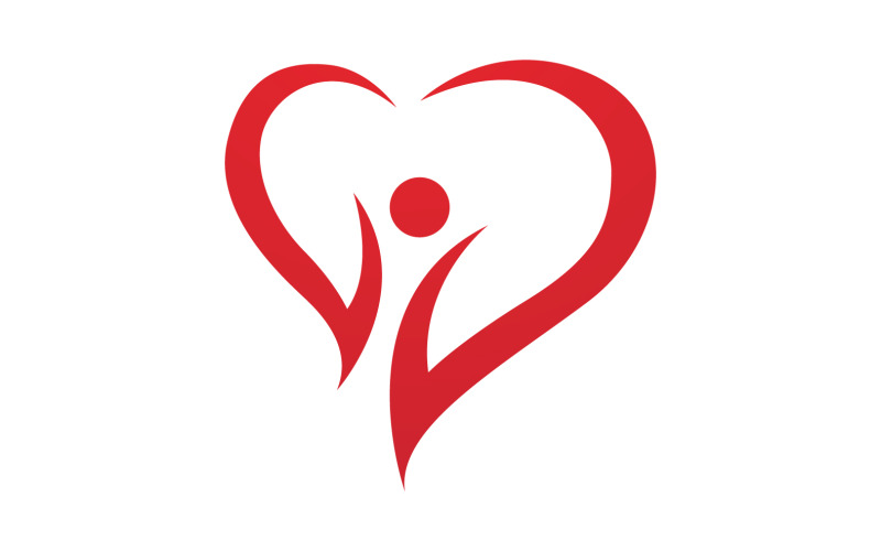Love Heart Logo Icon Template Vector V3 Logo Template
